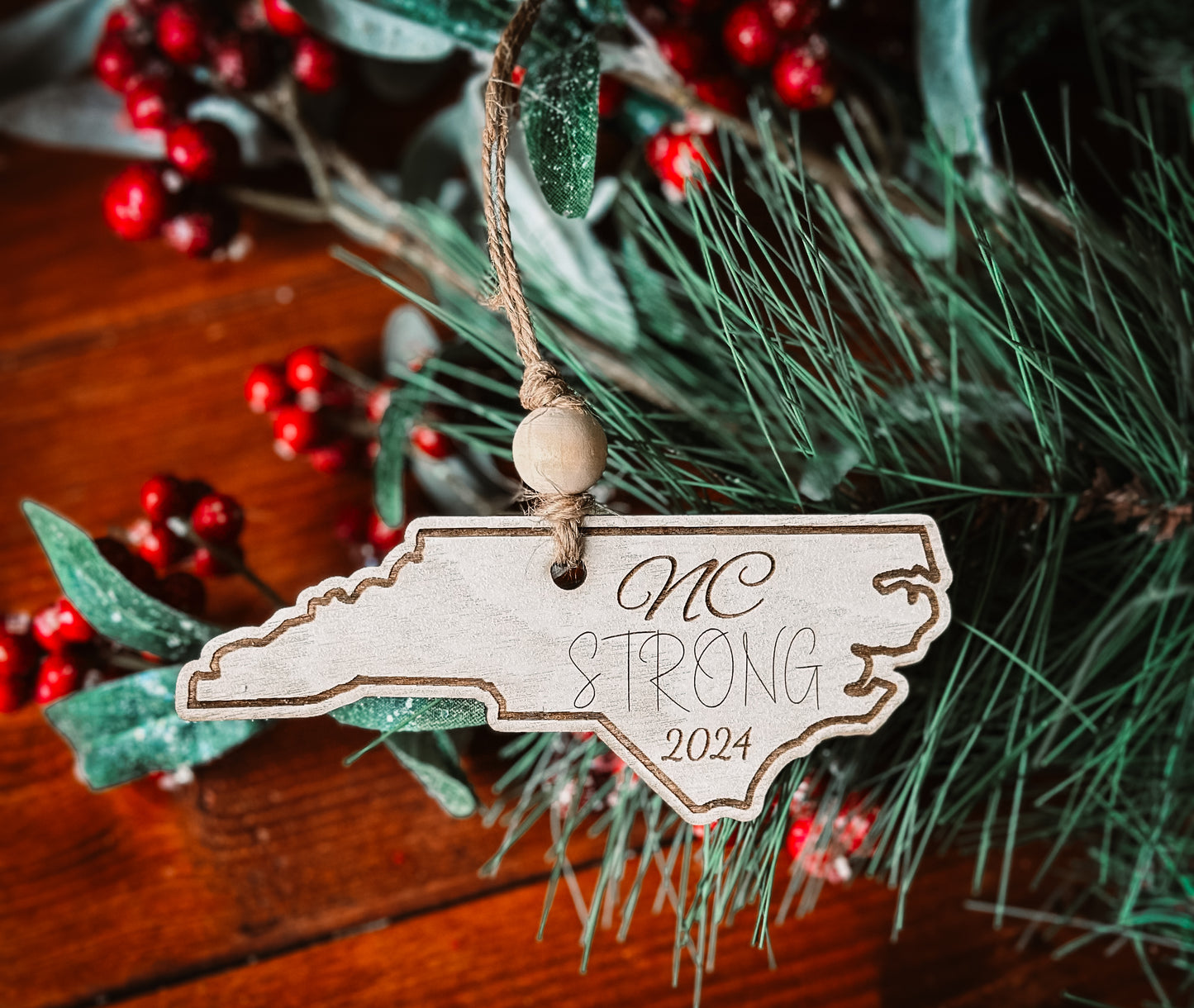 NC Strong Car Cham/ Christmas Ornament