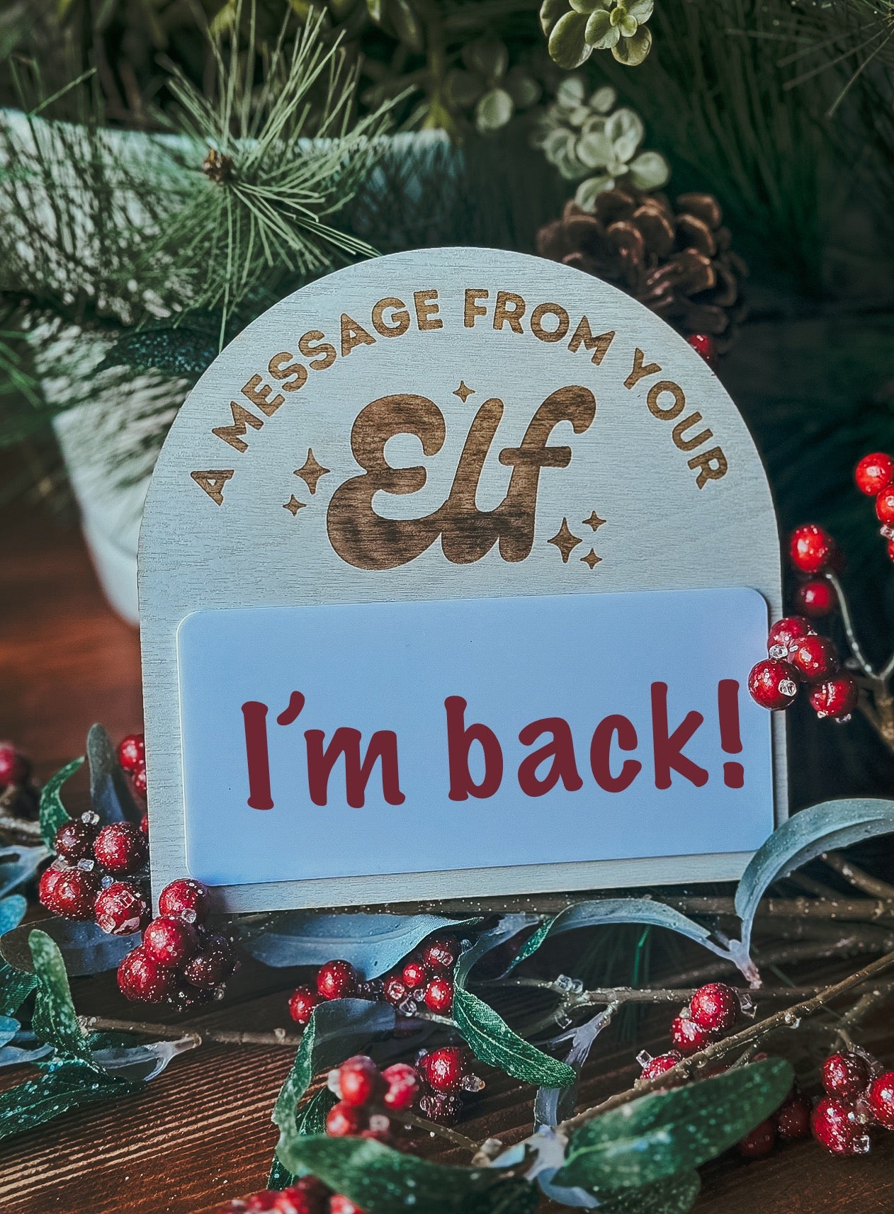 Dry Erase Elf Message Board