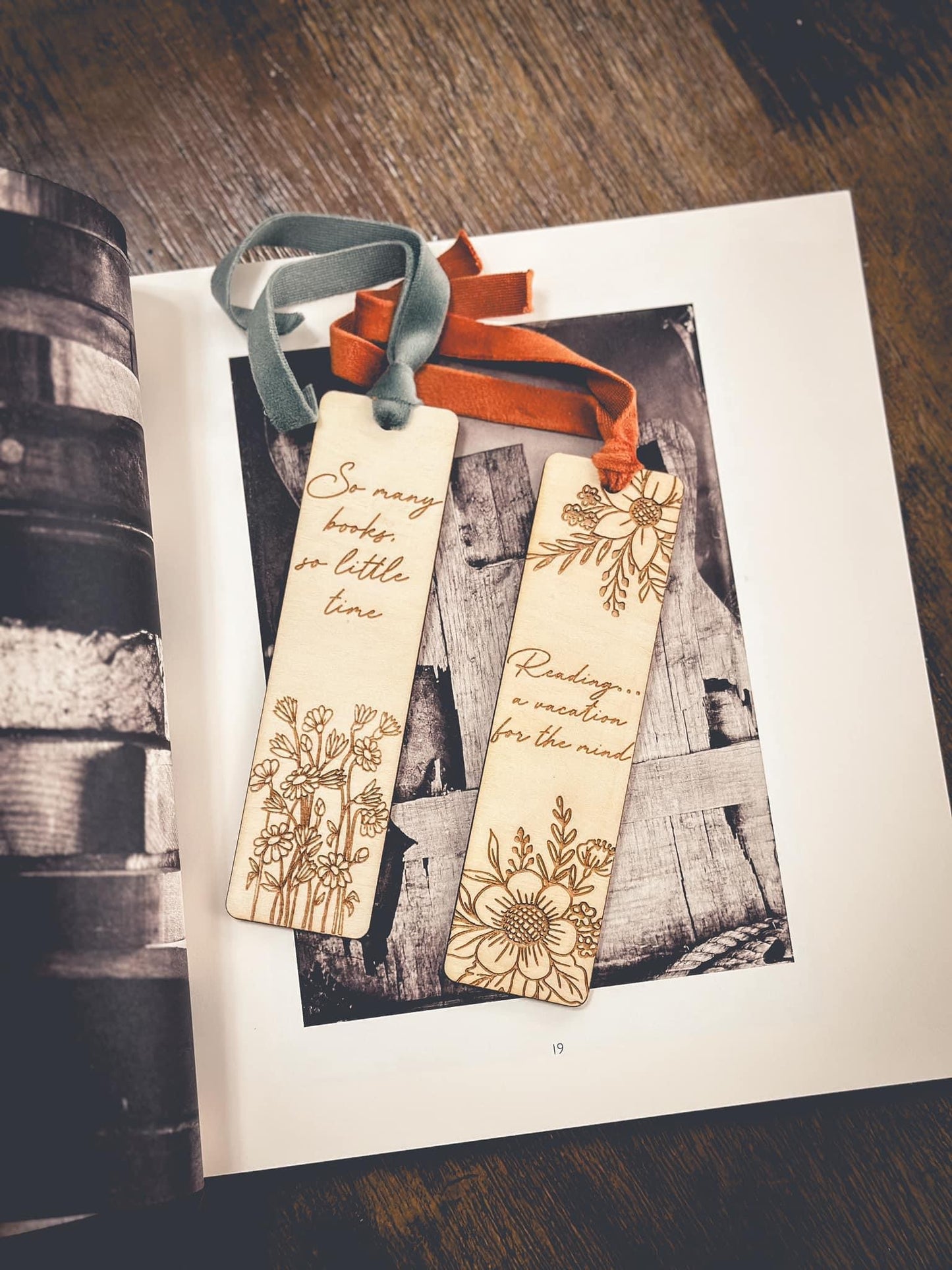 Wooden Bookmarks (Set of 2)