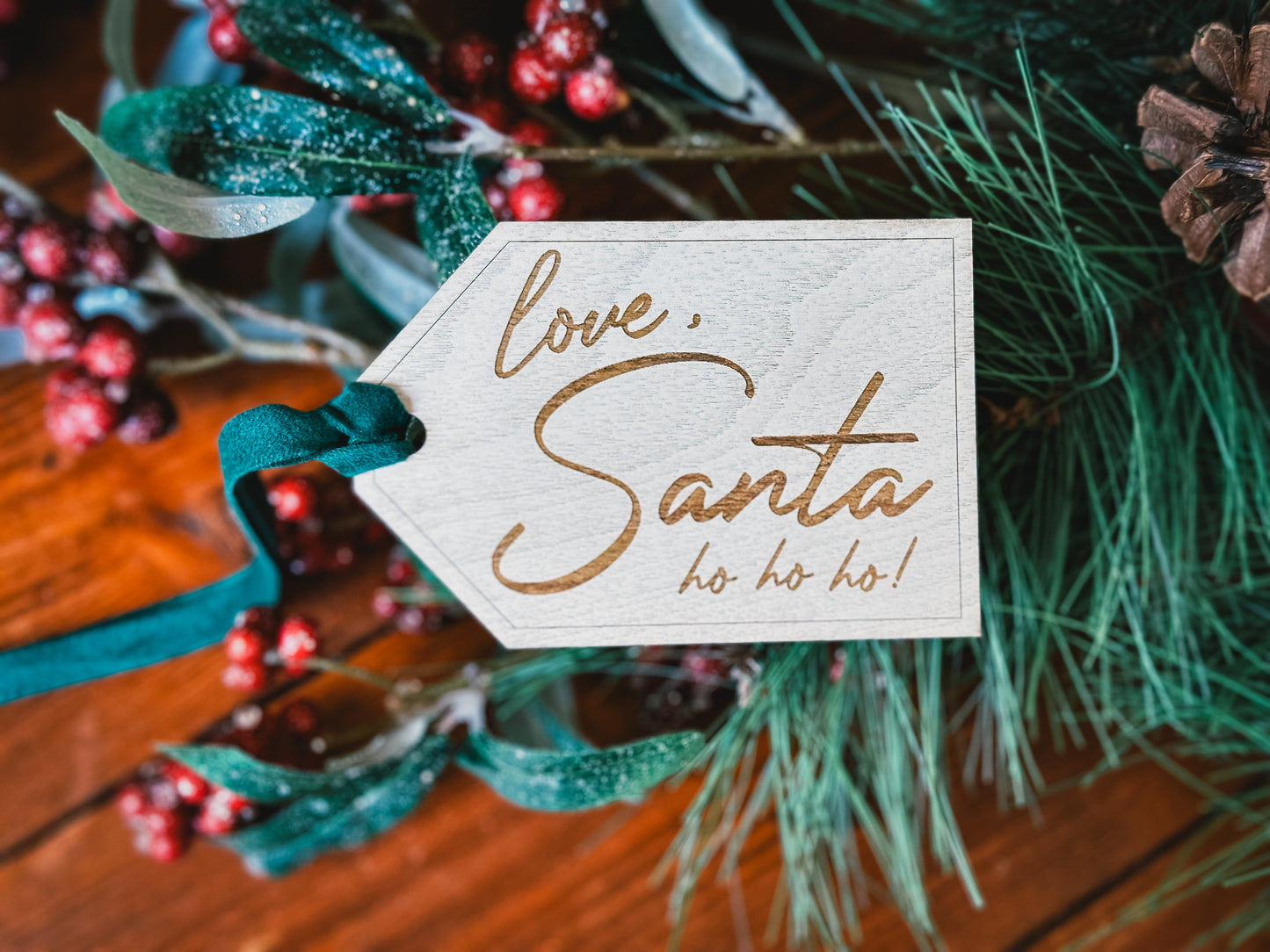 Love, Santa- Rustic Gift Tag (SET OF 4)