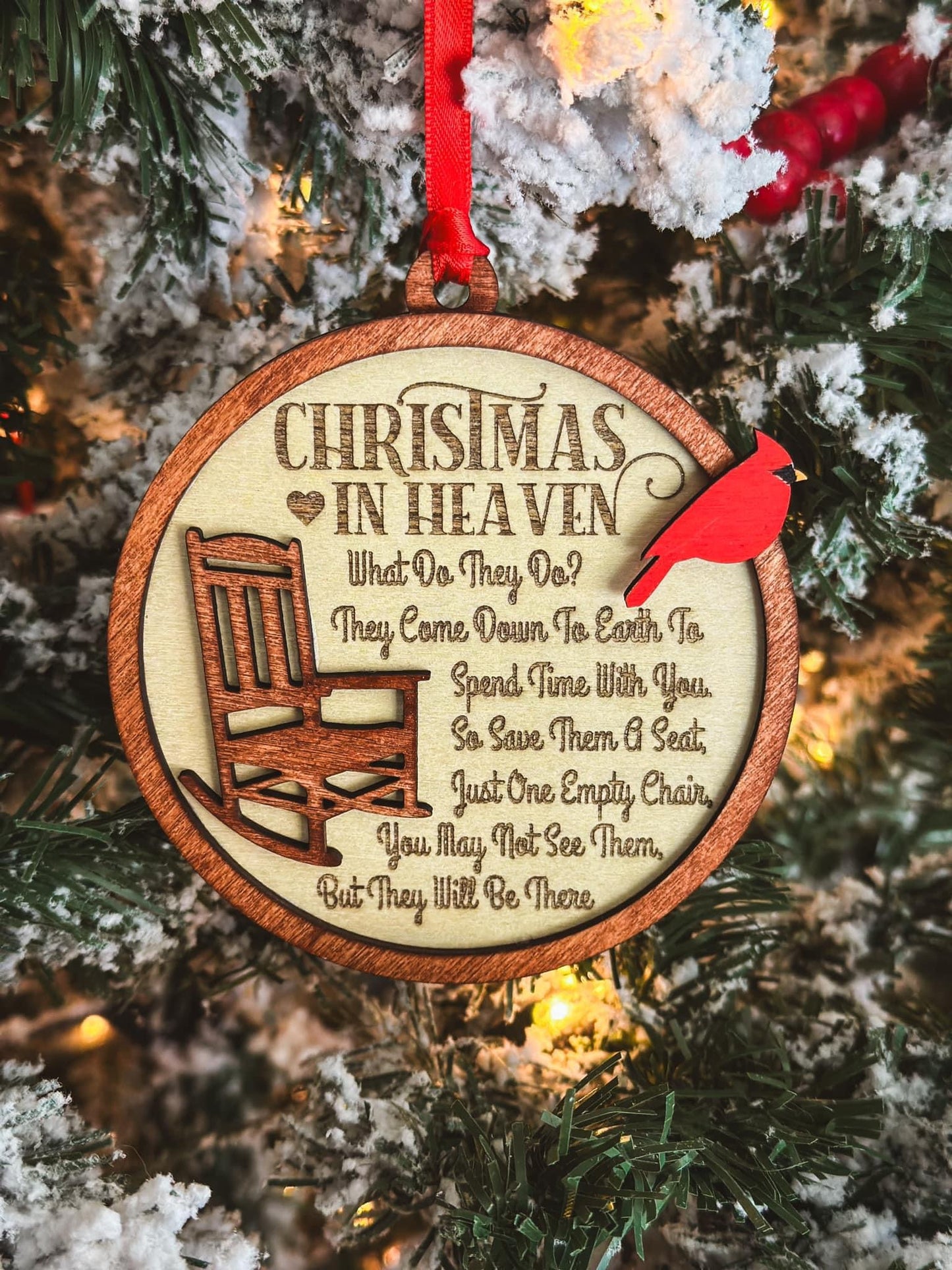 Christmas in Heaven Memorial Ornament