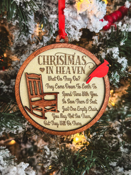 Christmas in Heaven Memorial Ornament
