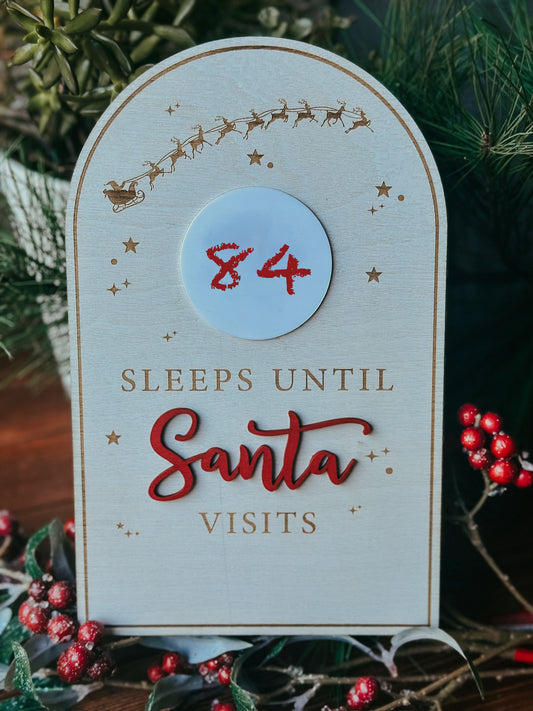 Sleeps Until Christmas Countdown