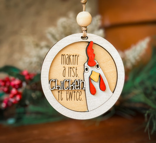 Making’ A List, Chicken It Twice Ornament