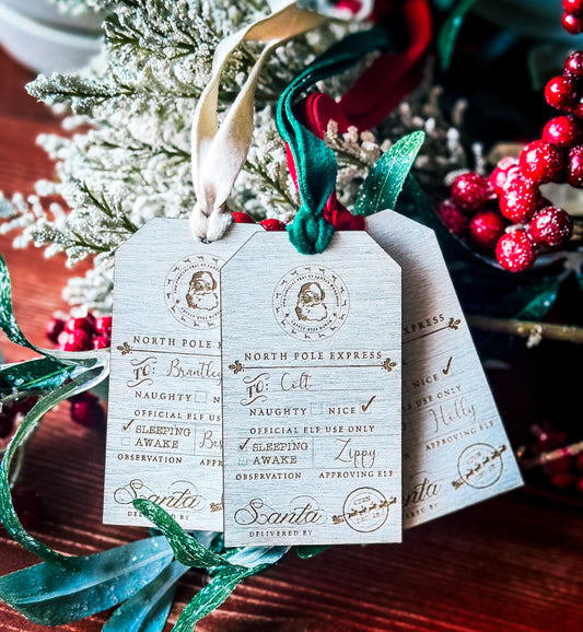 Naughty/Nice Tags from Santa