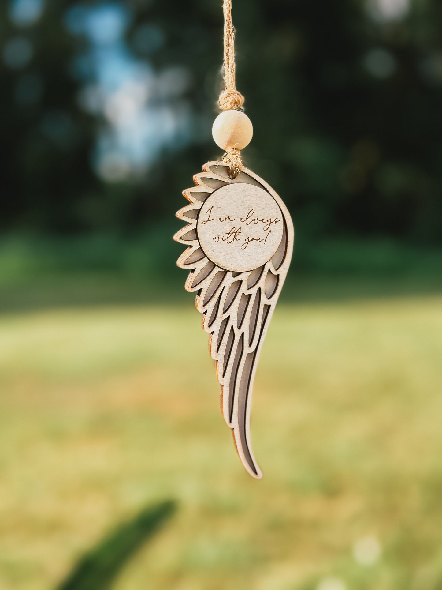 Angel Wings Memorial Car Charm/Ornament