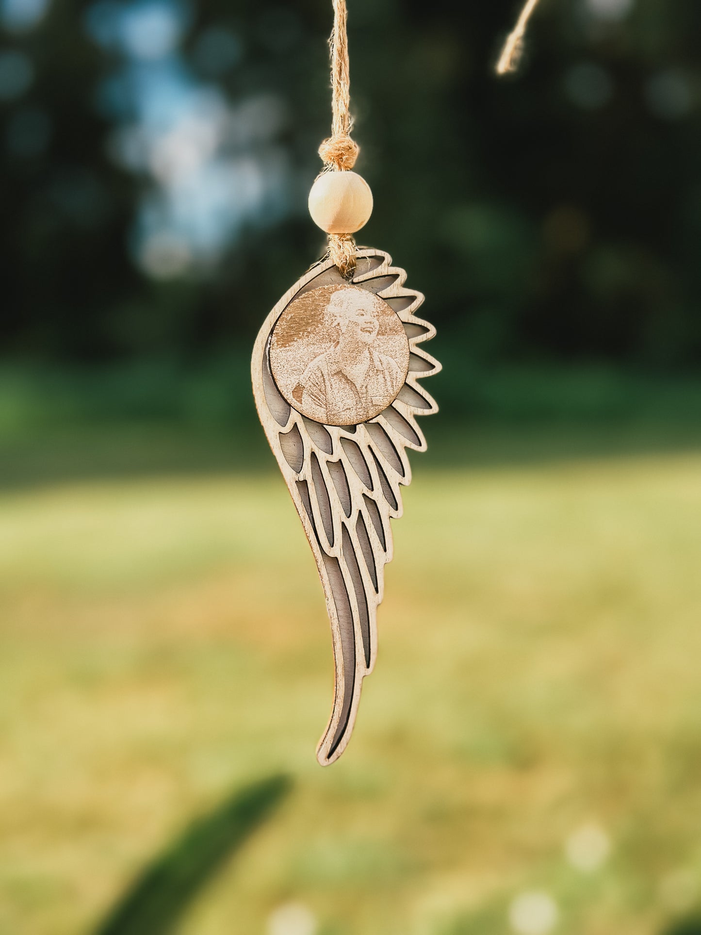 Angel Wings Memorial Car Charm/Ornament