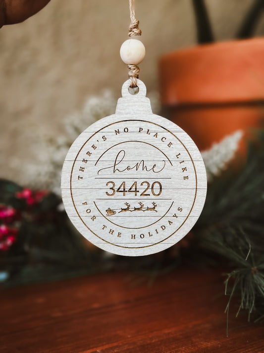 Home For The Holidays- Zip Code Ornament