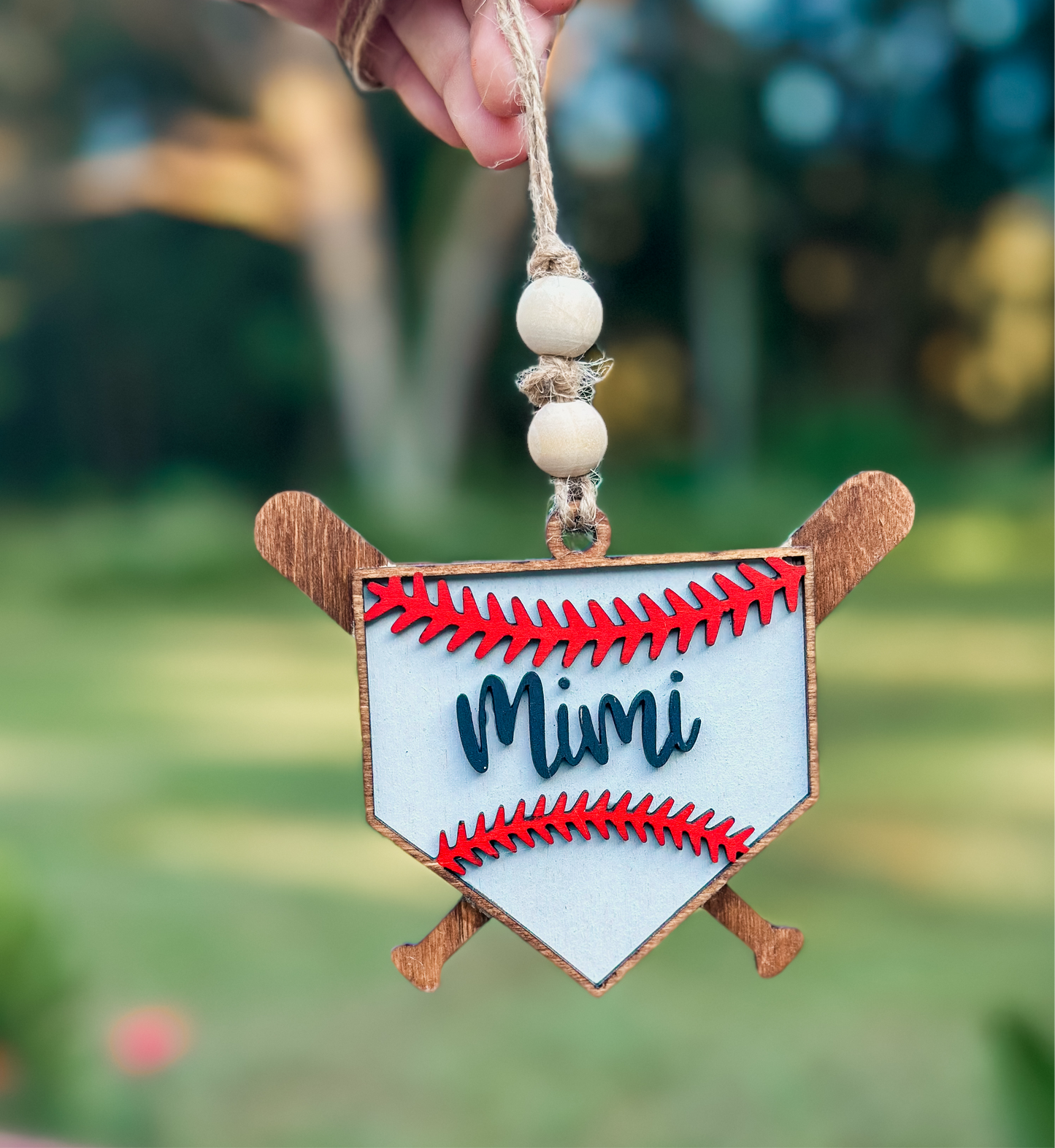 Baseball/Softball Car Charm