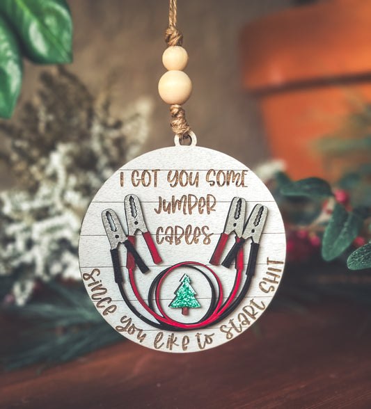 Jumper Cables Ornament