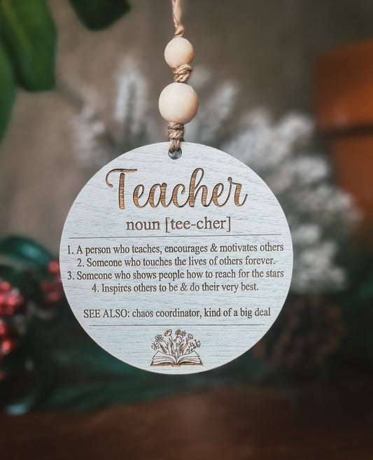 Teacher Ornament/Car Charm