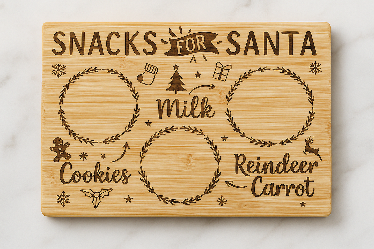 Santa’s Milk + Cookies Board
