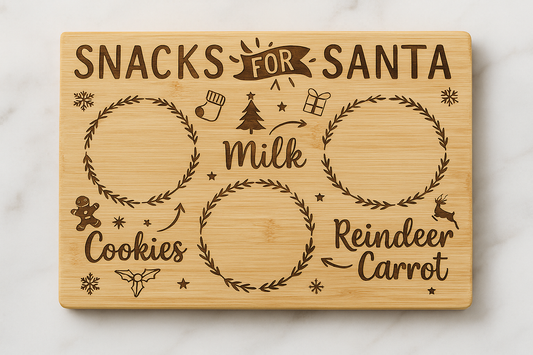 Santa’s Milk + Cookies Board